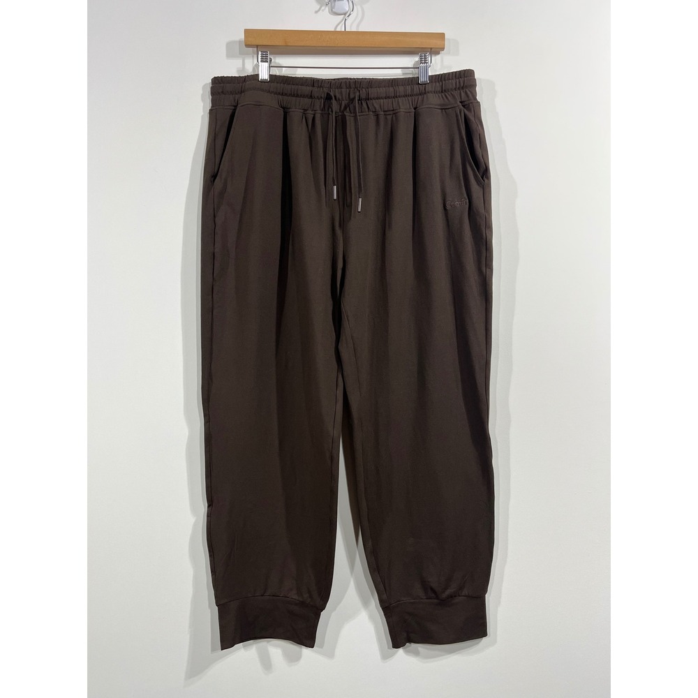 Comfrt Men 2XL Espresso Brown Relaxed Fit Tapered Jogger Sweatpants Lounge Pants